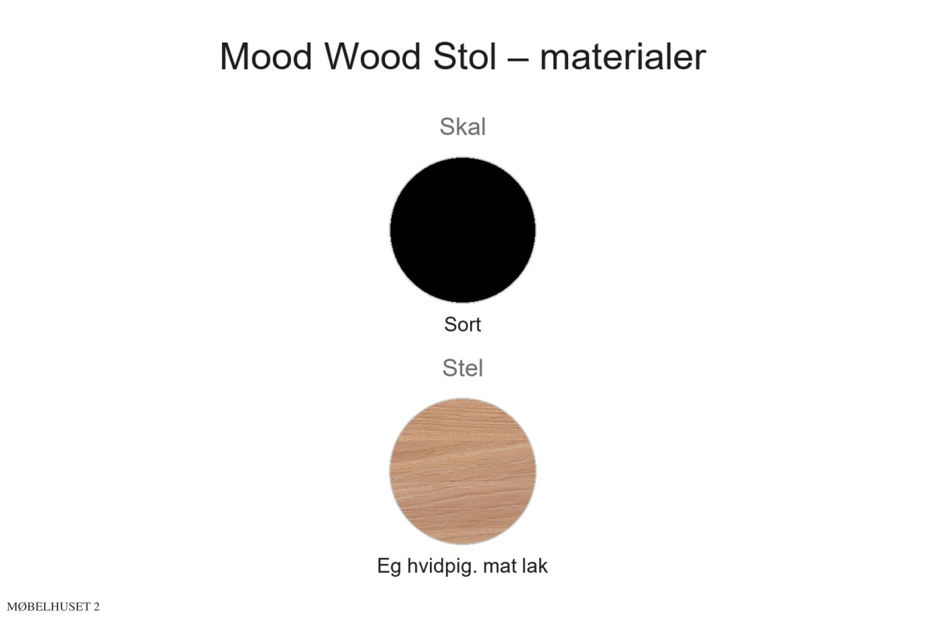 Mood Wood Stol, Material�bersicht | Andersen Furniture
