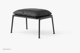 Muno LN20 Bank, Warm Black, Noble Anilinleder Schwarz | &Tradition