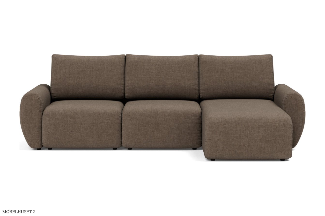 Norum Schlafsofa mit Chaiselongue, Frontansicht | Innovation Living