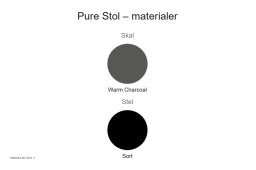 Pure Stol, Material�bersicht | Andersen Furniture