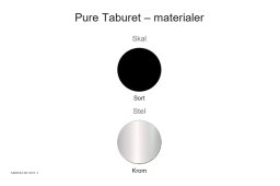 Pure Taburet, Material�bersicht | Andersen Furniture