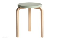 Stool 60 | Farve, Birk/gr�n lakeret | Artek