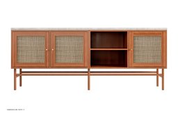 ATBO TV-reol 55 x 140, Mahogni mat lak