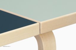 Aalto Table foldable DL81C Klapptisch, Linoleum Vapour/Smokey Blue | Artek