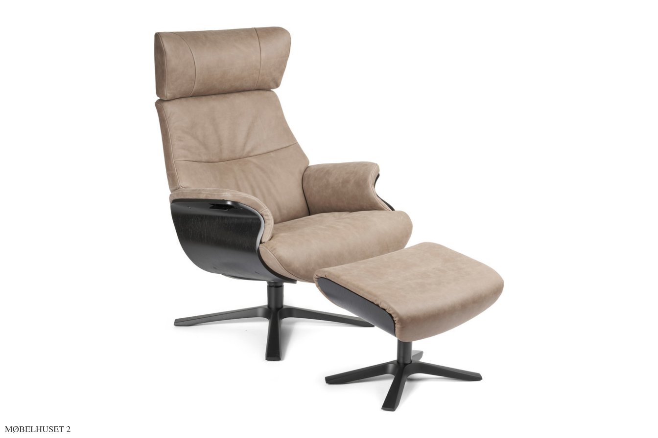 Afterwork 2 med regulerbar nakkest�tte l�nestol, produktbillede | Conform