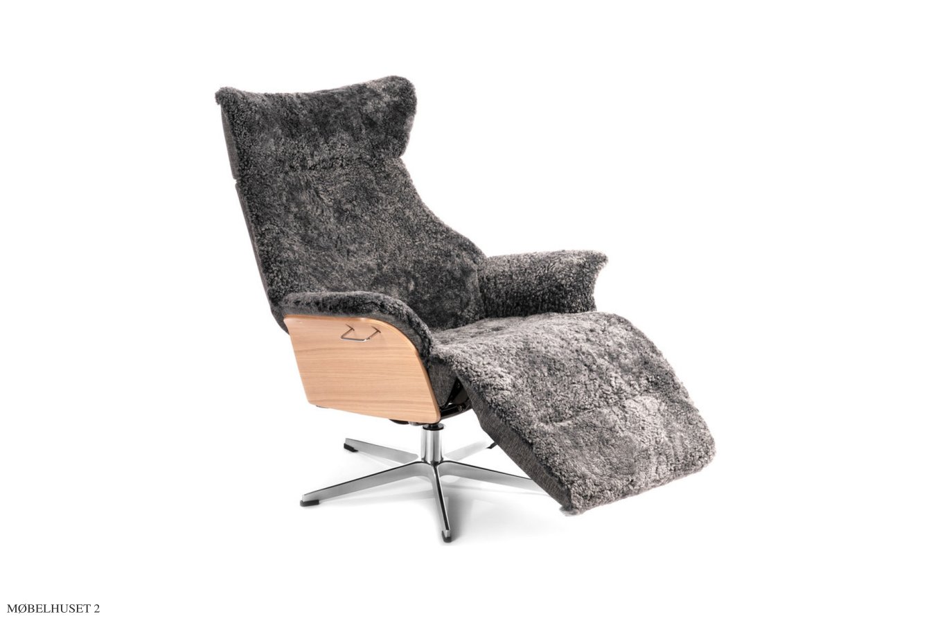 Air l�nestol med indbygget fodskammel, produktbillede | Conform