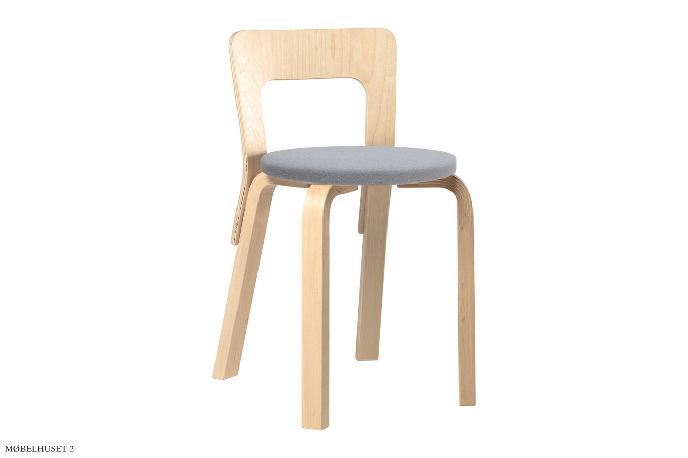 Chair 65 Esszimmerstuhl, Birke/Stoff Tonus | Artek