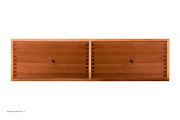 ATBO Entr�reol med skuffer 18 x 70, Mahogni klar olie