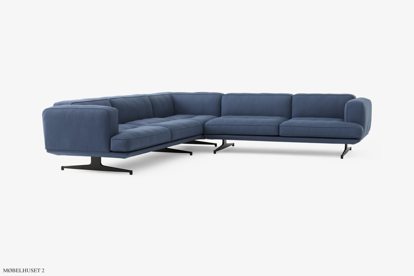 Inland AV41 Sofa, Warm Black, Vidar 733 | &Tradition
