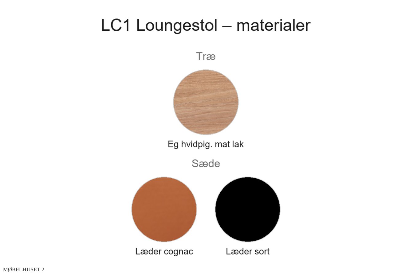 LC1 Loungestol, Material�bersicht | Andersen Furniture
