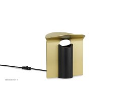 RF200 Petal Lamp, Gestell aus schwarze Eiche mit geb�rstetes Messing | Carl Hansen & S�n