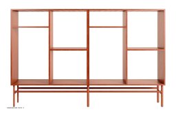 ATBO Rumdeler 2x1H 90 x 140, Mahogni klar olie