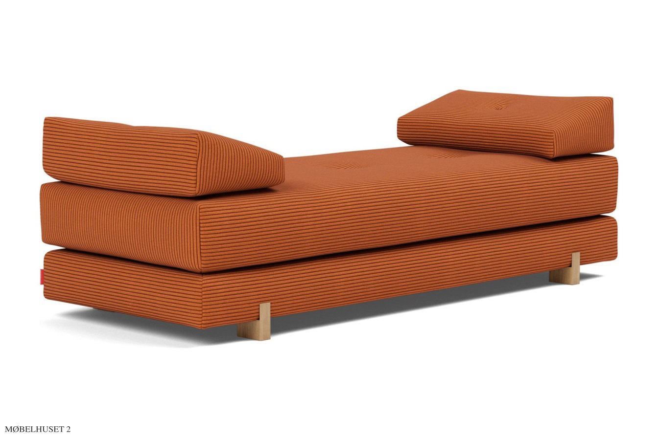 Sigmund Daybed, Drip – Eichenbeine, Corduroy Burnt Orange 595 | Innovation Living