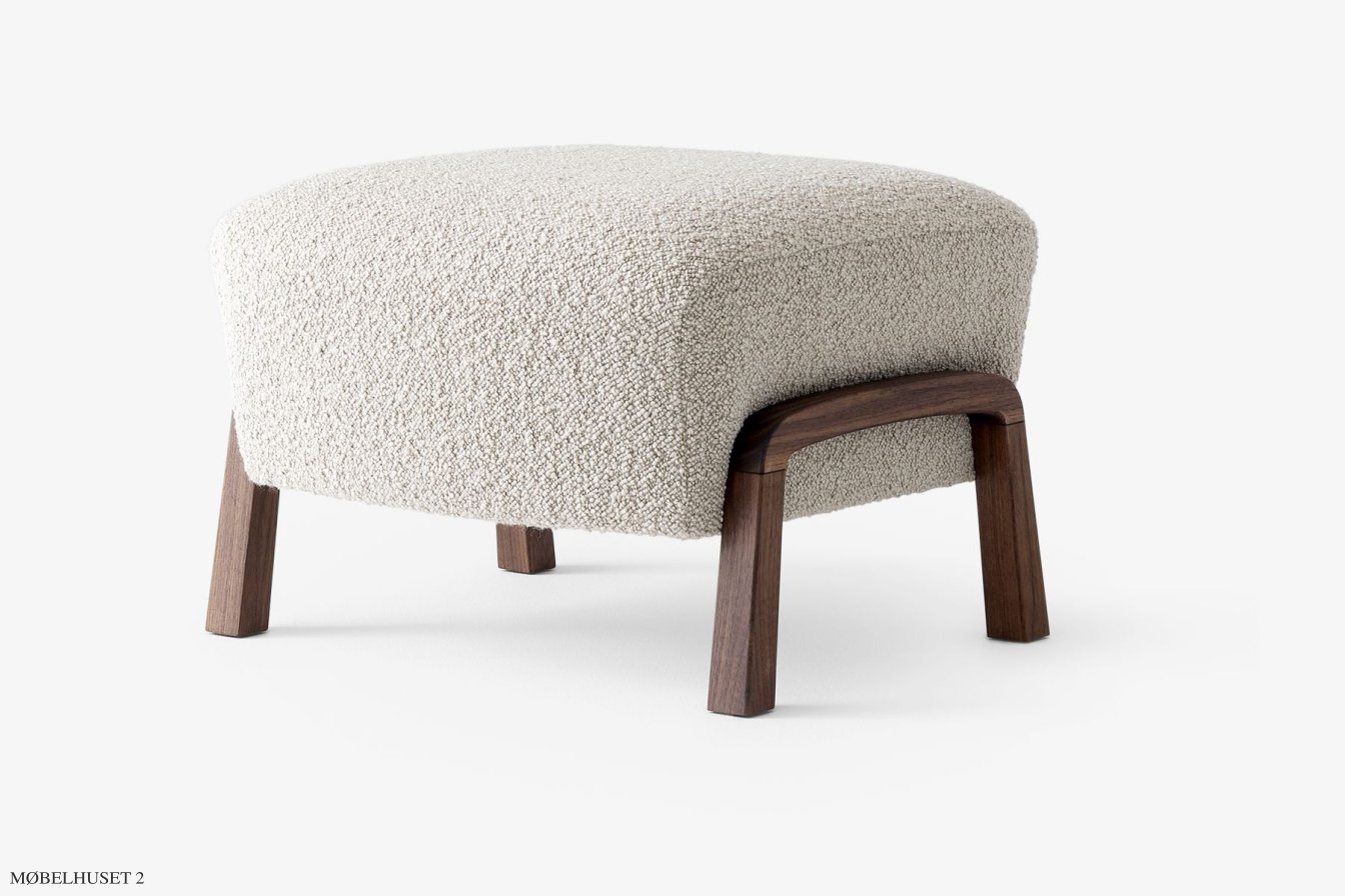 Wulff ATD3 Hocker, Walnuss ge�lt, Karakorum 003 | &Tradition