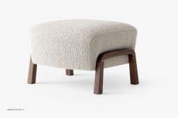 Wulff ATD3 Hocker, Walnuss ge�lt, Karakorum 003 | &Tradition