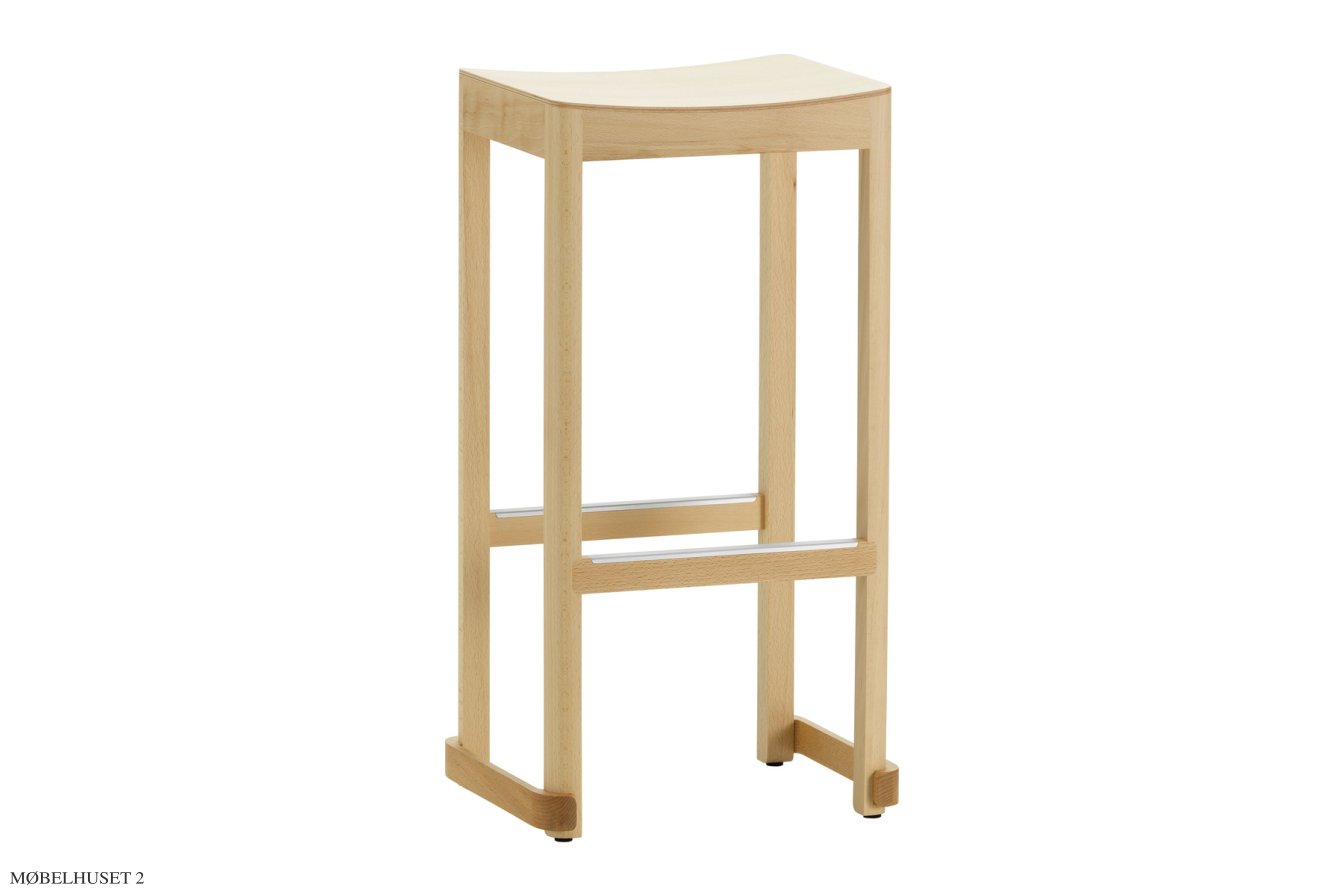 Atelier Bar Stool Barhocker, Buche lackiert, H75 cm | Artek