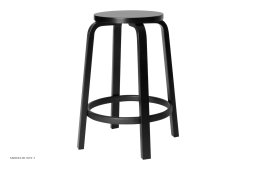 Bar Stool 64 | Farbe, Schwarz lackiert, �52 x H65 cm | Artek