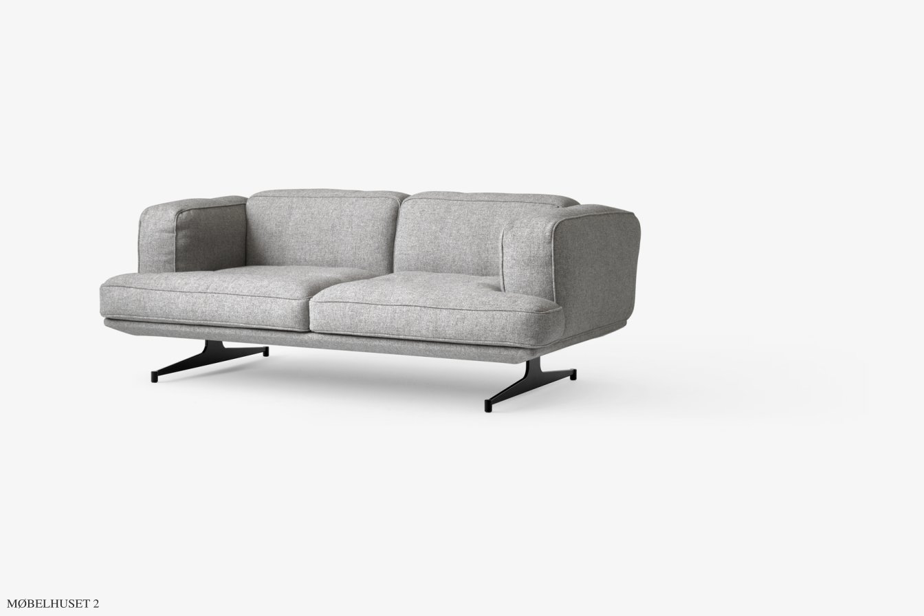 Inland AV22 Sofa, Warm Black, Hallingdal 130 | &Tradition
