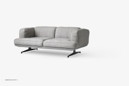 Inland AV22 Sofa, Warm Black, Hallingdal 130 | &Tradition
