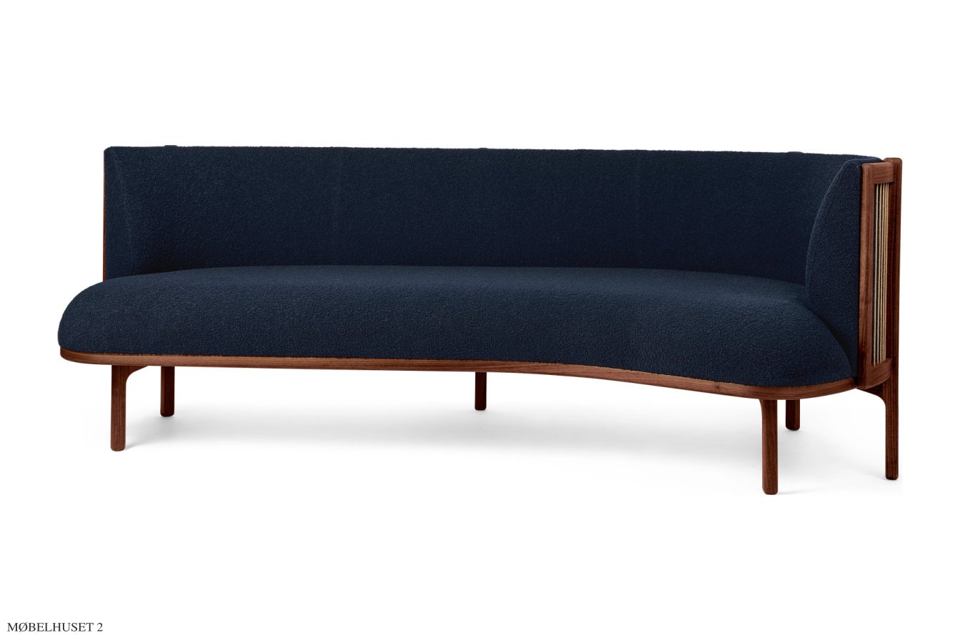 RF1903 Sideways Sofa, Walnuss ge�lt, Baru, Baru 0780, Rechts | Carl Hansen & S�n