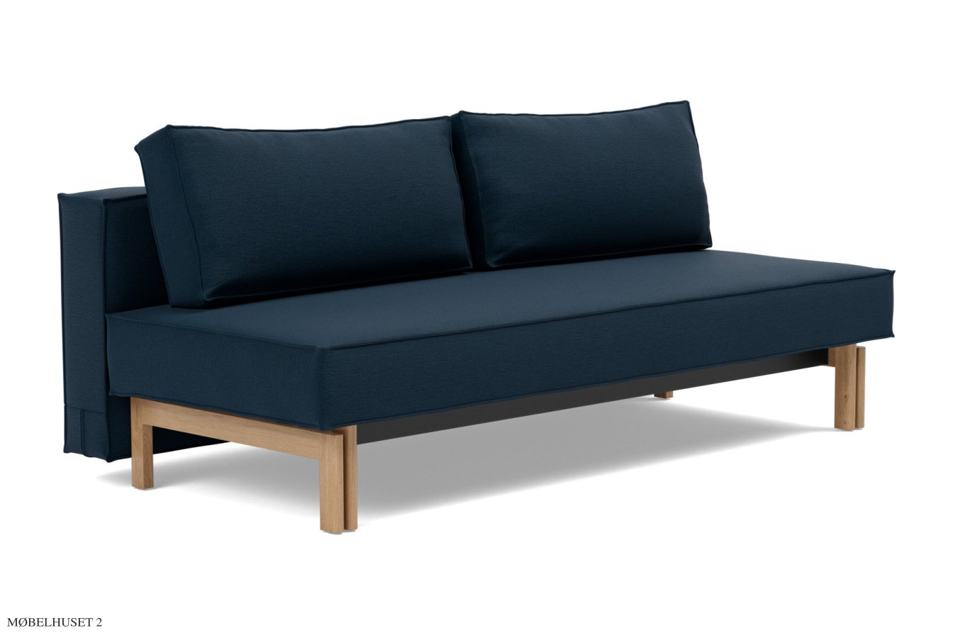 Sly sovesofa, Sly Wood – egetr�sben, Mixed Dance Blue 528 | Innovation Living