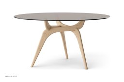 TRIIIO Spisebord, Eiche ge�lt, Bronzeglas-Tischplatte | Brdr. Kr�ger