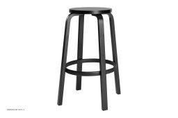 Bar Stool 64 | Farbe, Schwarz lackiert, �54,5 x H75 cm | Artek