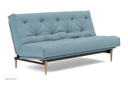 Colpus Schlafsofa, Helle Eiche / schwarzes Metall, Mixed Dance Light Blue 525 | Innovation Living