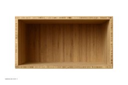 ATBO Kvart hallway reol 18 x 35, 30 cm, Bambus klar olie