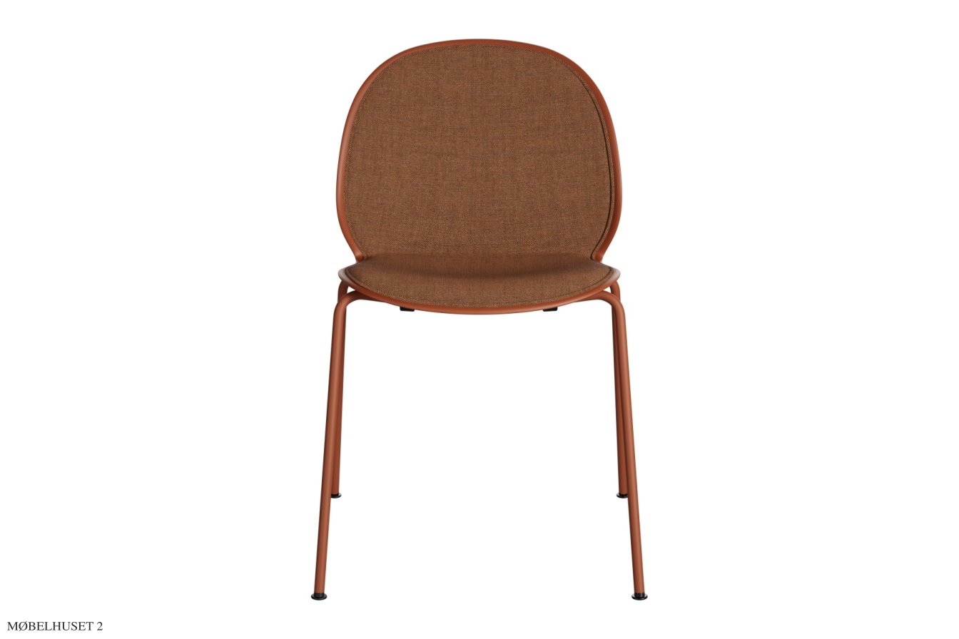 N02 Recycle N02-10 Stuhl, Frontpolster, Dark Orange | Fritz Hansen