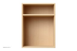 ATBO Bedside reol lodret 47 x 35 med hylde, 30 cm, B�g mat lak
