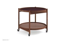 B�lling bakkebord Nano, Modell 60, Nussbaum ge�lt, Wine – Burgund/Ros� | Brdr. Kr�ger
