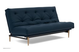 Colpus Schlafsofa, Helle Eiche / schwarzes Metall, Mixed Dance Blue 528 | Innovation Living