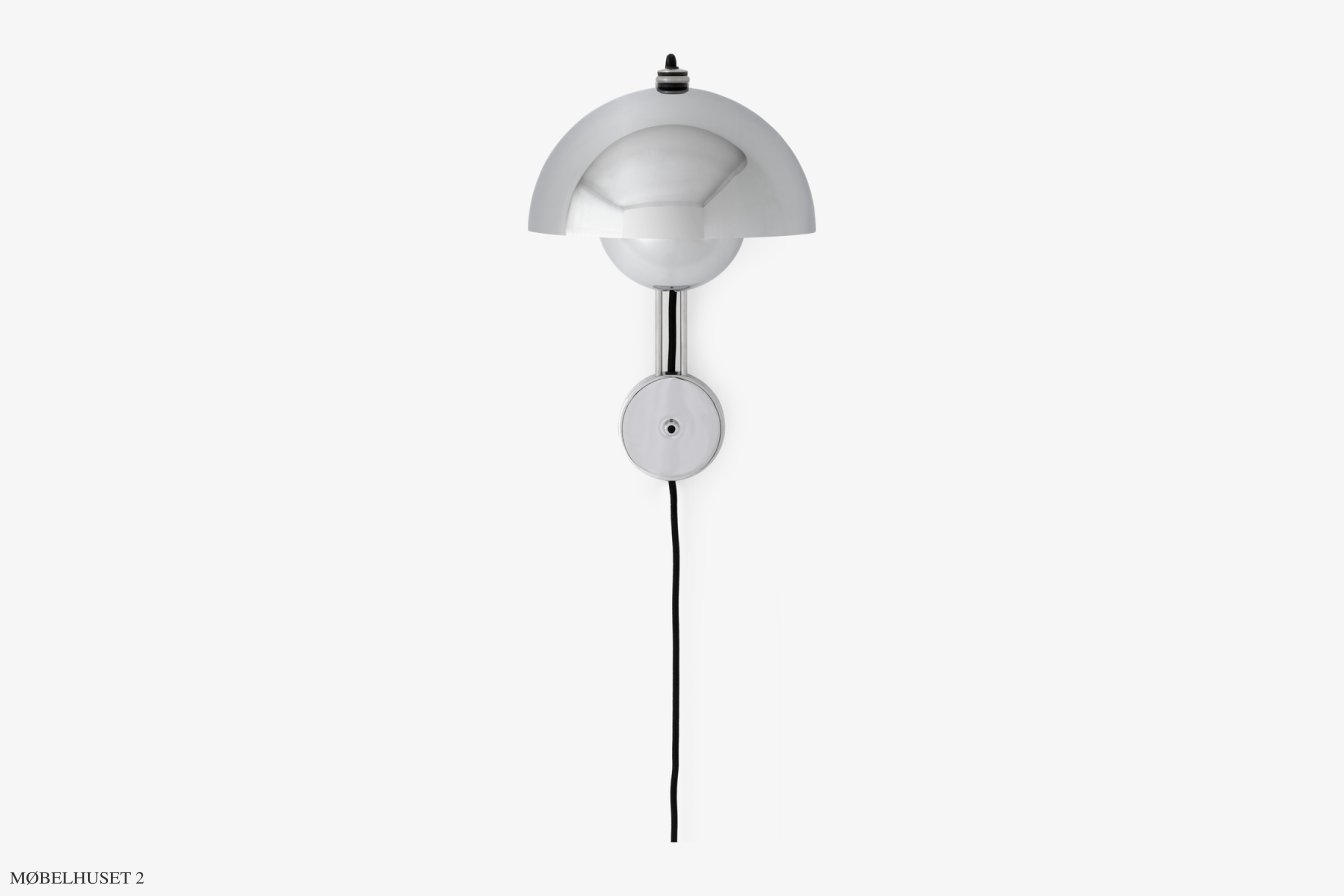 Flowerpot VP8 Wandleuchte, Chrome-plated | &Tradition