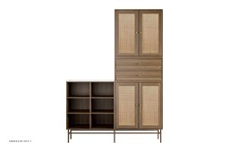 ATBO Garderobe 195 x 140, Valn�d mat lak