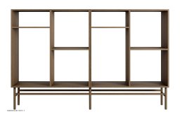 ATBO Rumdeler 2x1H 90 x 140, Valn�d mat lak