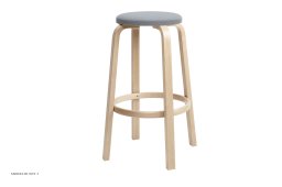 Bar Stool 64 | Farbe, Birke/Stoff Tonus, �54,5 x H75 cm | Artek