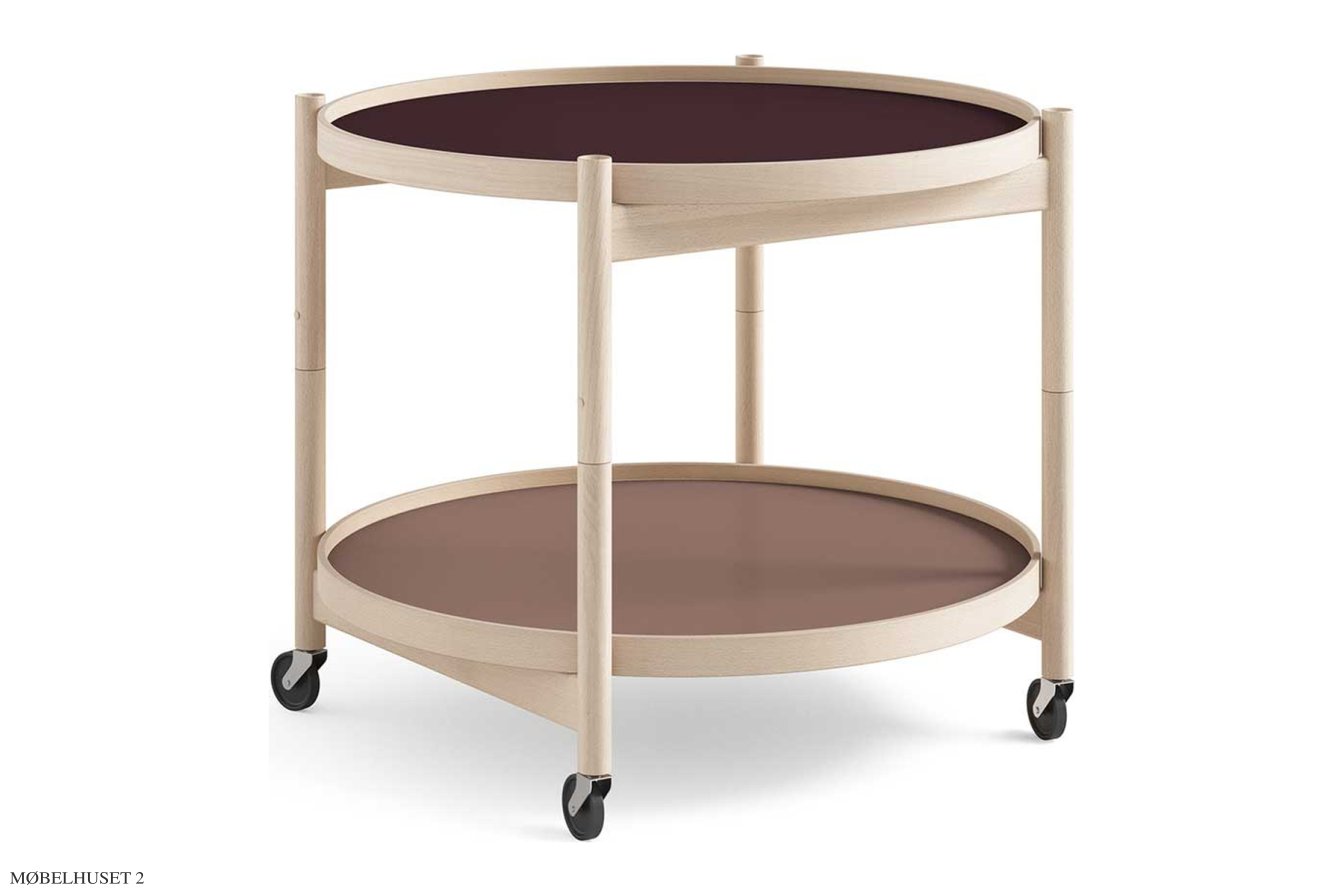 B�lling bakkebord Nano, Modell 60, Buche unbehandelt, Wine – Burgund/Ros� | Brdr. Kr�ger