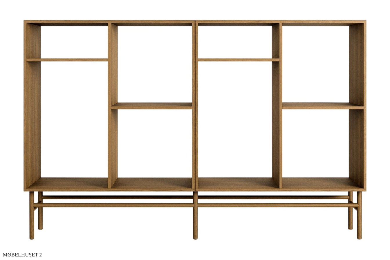 ATBO Rumdeler 2x1H 90 x 140, Valn�d klar olie