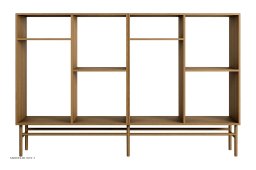 ATBO Rumdeler 2x1H 90 x 140, Valn�d klar olie