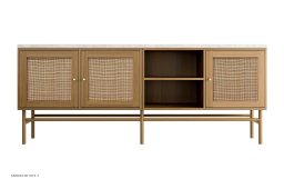 ATBO TV-reol 55 x 140, Valn�d klar olie