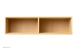 ATBO Halv hallway reol 18 x 70 med mellemside, 21 cm, B�g klar olie