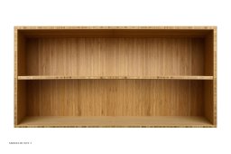 ATBO Halv reol vandret 35 x 70 med hel hylde, 30 cm, Bambus klar olie