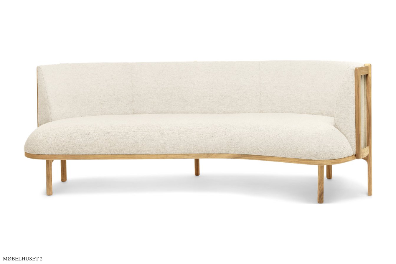 RF1903 Sideways Sofa, Eiche ge�lt, Hallingdal, Hallingdal 100, Rechts | Carl Hansen & S�n