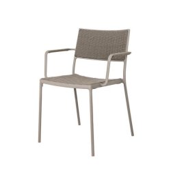Less stol m/armln, stabelbar | Cane-line | Udendrs