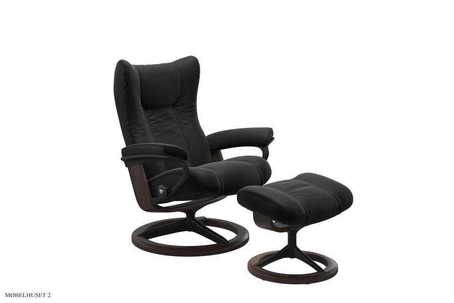 Stressless® Wing Signature stol med skammel