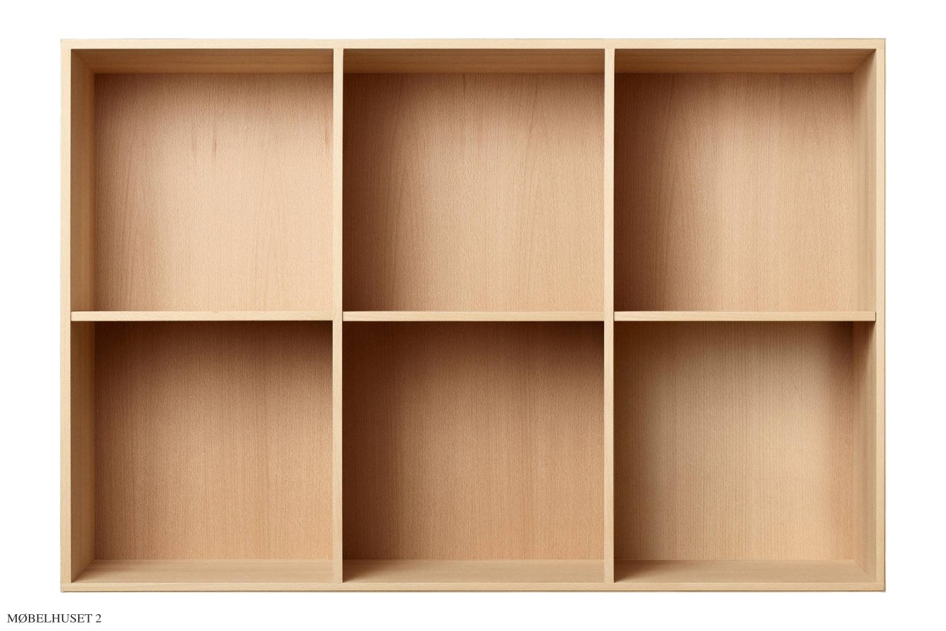ATBO 105 reol 70 x 104,4 med lodrette mellemsider, 34,5 cm, B�g mat lak