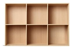ATBO 105 reol 70 x 104,4 med lodrette mellemsider, 34,5 cm, B�g mat lak