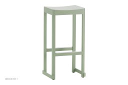 Atelier Bar Stool Barhocker, Buche gr�n lackiert, H75 cm | Artek