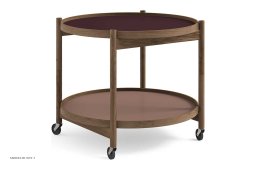 B�lling bakkebord Nano, Modell 60, R�uchereiche ge�lt, Wine – Burgund/Ros� | Brdr. Kr�ger